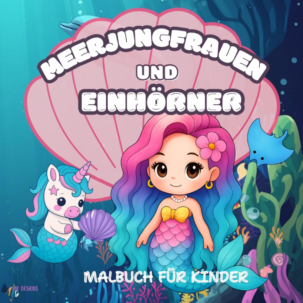 Meerjungfrauen, Einhörner & gemütliche tiefe Atemzüge: Ein beruhigendes Malbuch mit Meerjungfrauen und Einhörnern: Gemütliches Plätschern, gemütliches ... Einhorn-Malbuch für entspannte Fröhlichkeit