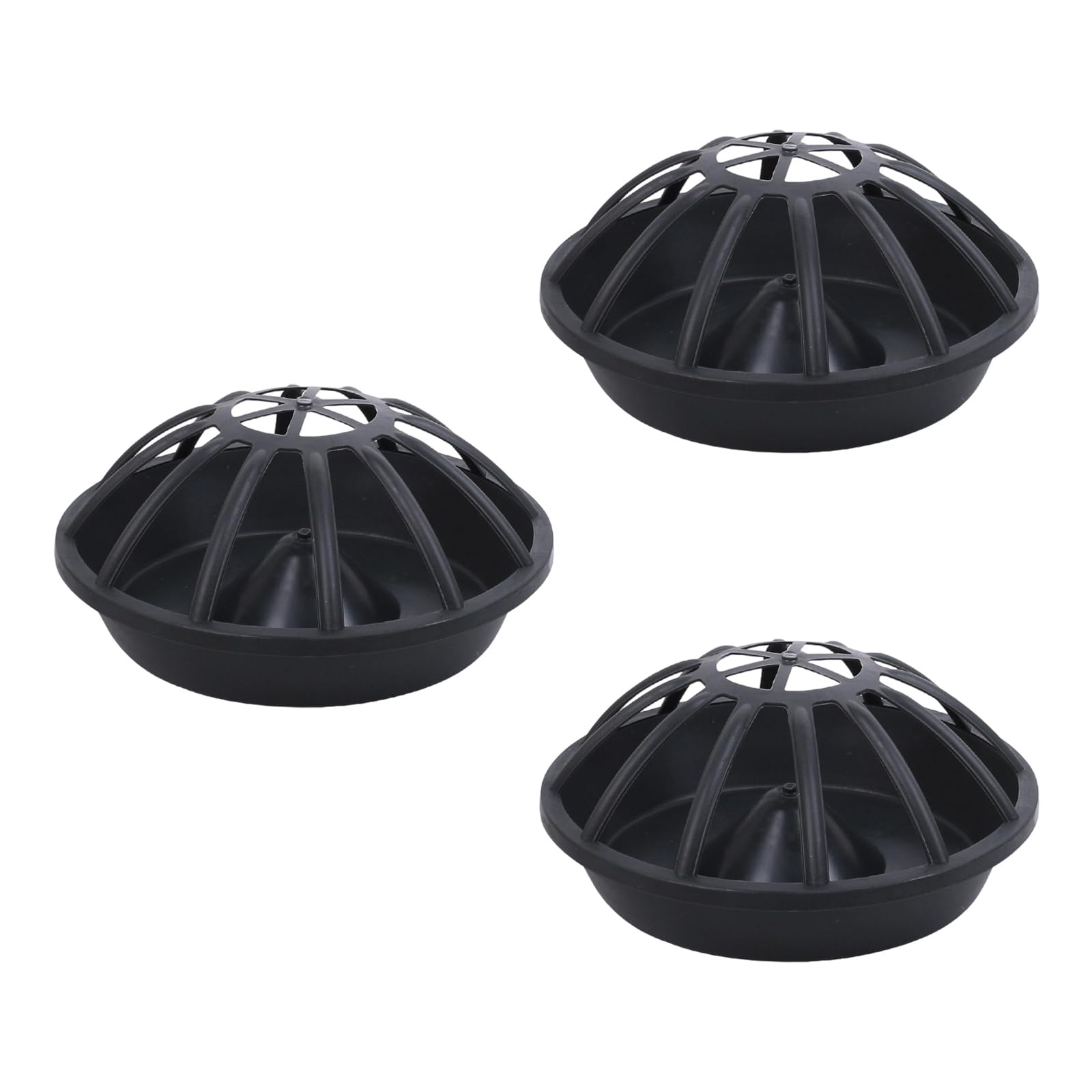 Mangeoires anti-déchets volailles lot de 3 pour stopper le gaspillage de nourriture au poulailler
