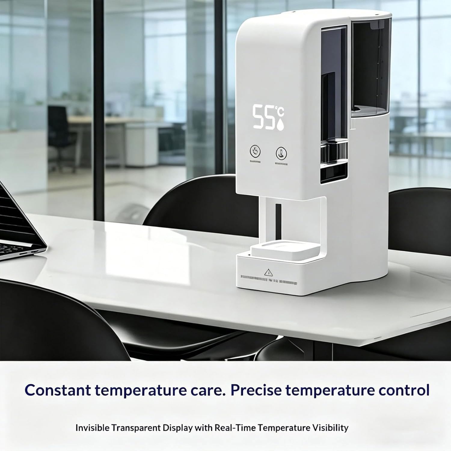 Scaldasalviette, scaldasalviette da 600 W con 20 asciugamani compressi, temperatura costante 55 °C, serbatoio da 500 ml per spa, viso, bagno, uso domestico