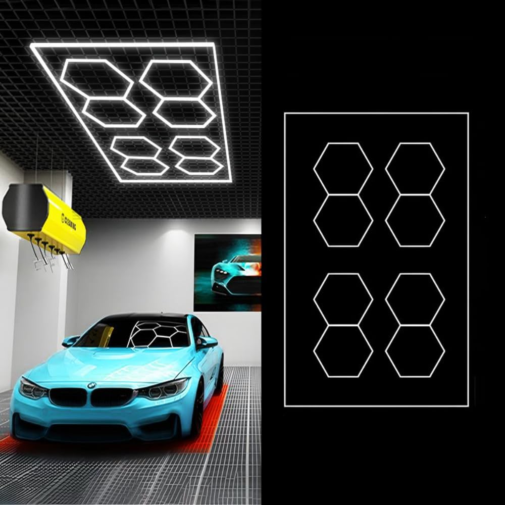 Amazon.co.jp: fokeガレージライト LED 洗車室 天井用 110V