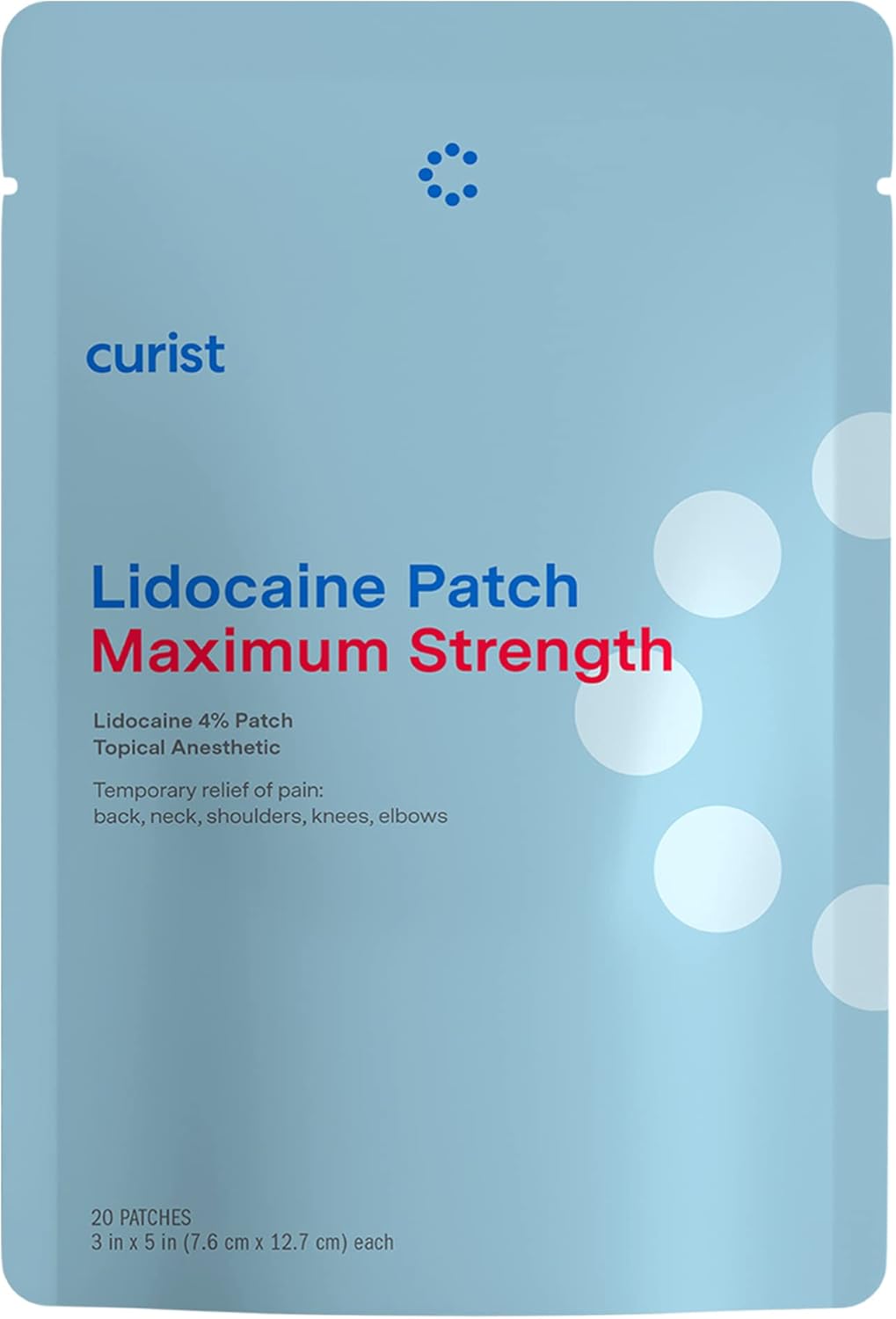 Curist Super Stick Lidocaine Patches Maximum Strength