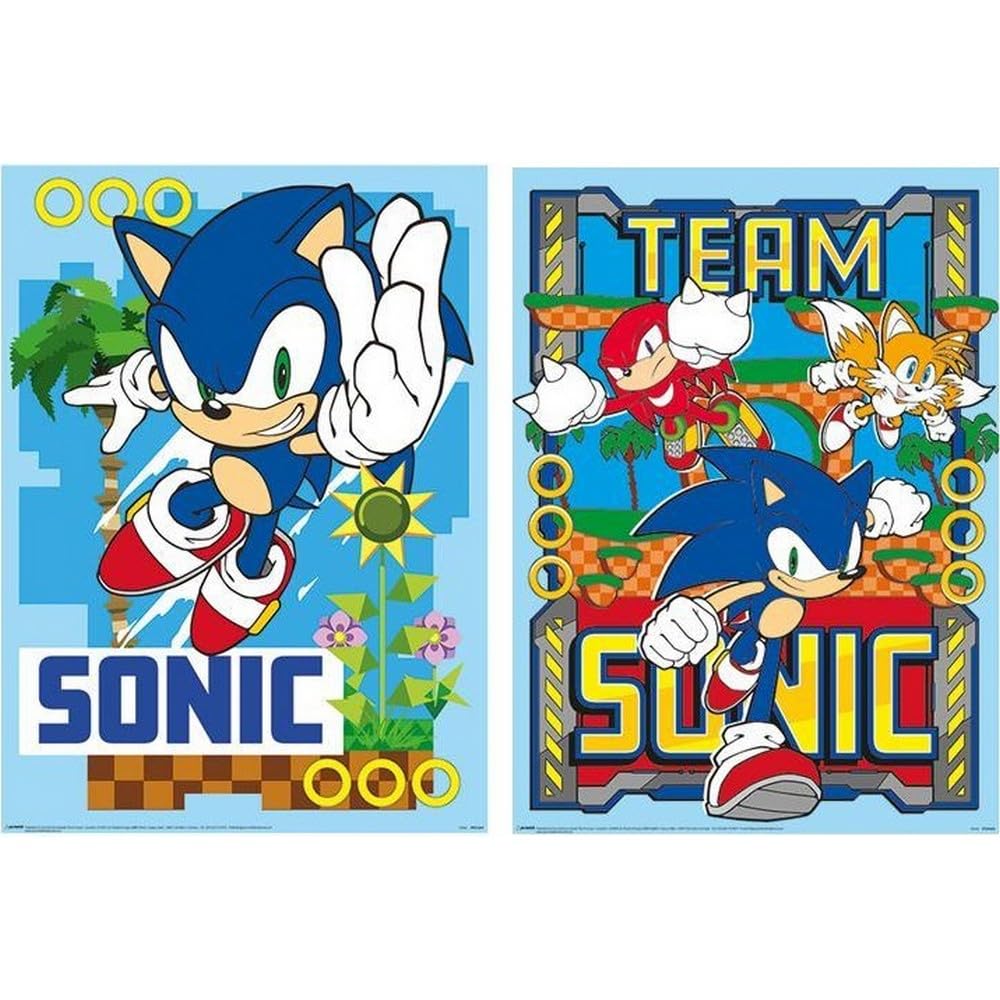Sonic The Hedgehog Set Of 2 Posters
