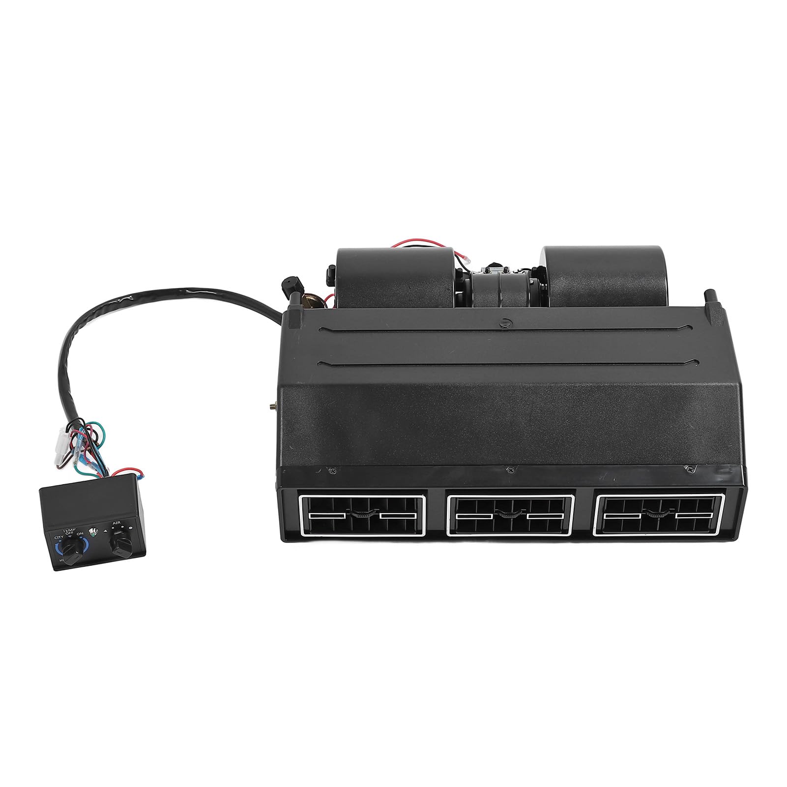 Kit Evaporatore AC Sotto il Cruscotto ABS Lega di Alluminio Unità di Raffreddamento Universale Sotto il Cruscotto 12V Termostato Elettronico a 3 velocità per Uso Retrofit di Camion per Auto