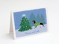 Vista 7 de Basset Hound Tarjetas de Navidad Raza de Perro Paz en la Tierra Juego de 8 Tarjetas en Blanco y Sobres Tamaño A2