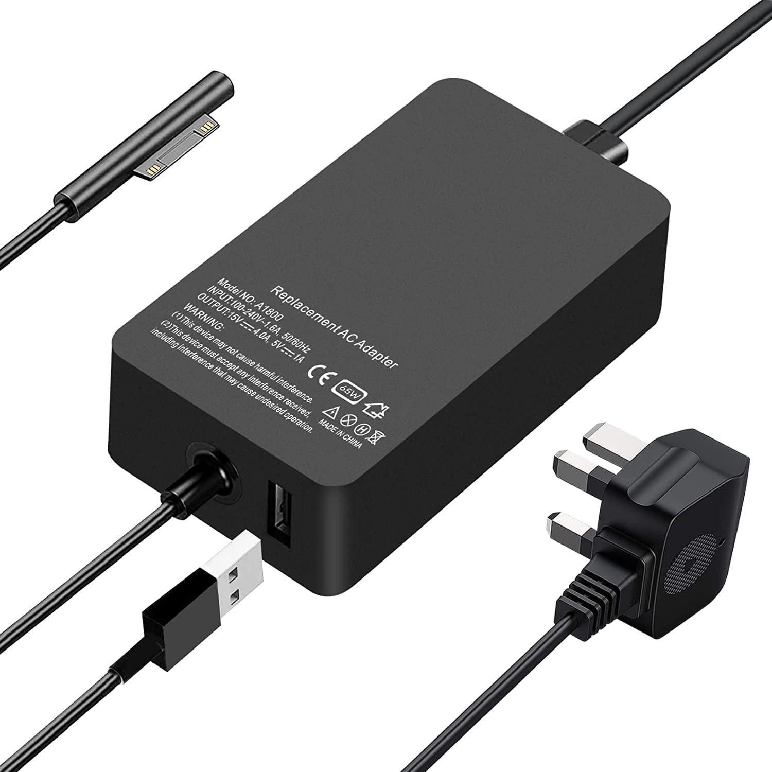 Buy Surface Pro Charger Surface Laptop Charger 65W Compatible with Microsoft Surface Pro 3/4/5/6