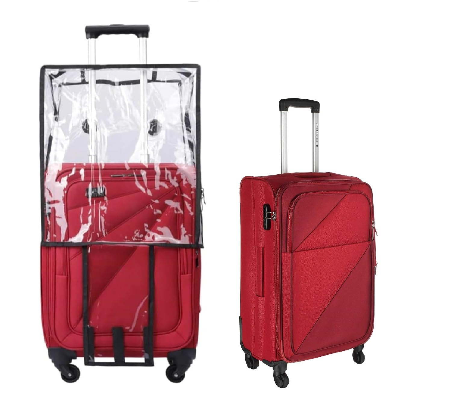 myviradi New PVC Transparent Luggage Waterproof Cover Suitcase for Aristocate, American Turister, Safari, VIP (28" Soft Cover)-picture-22