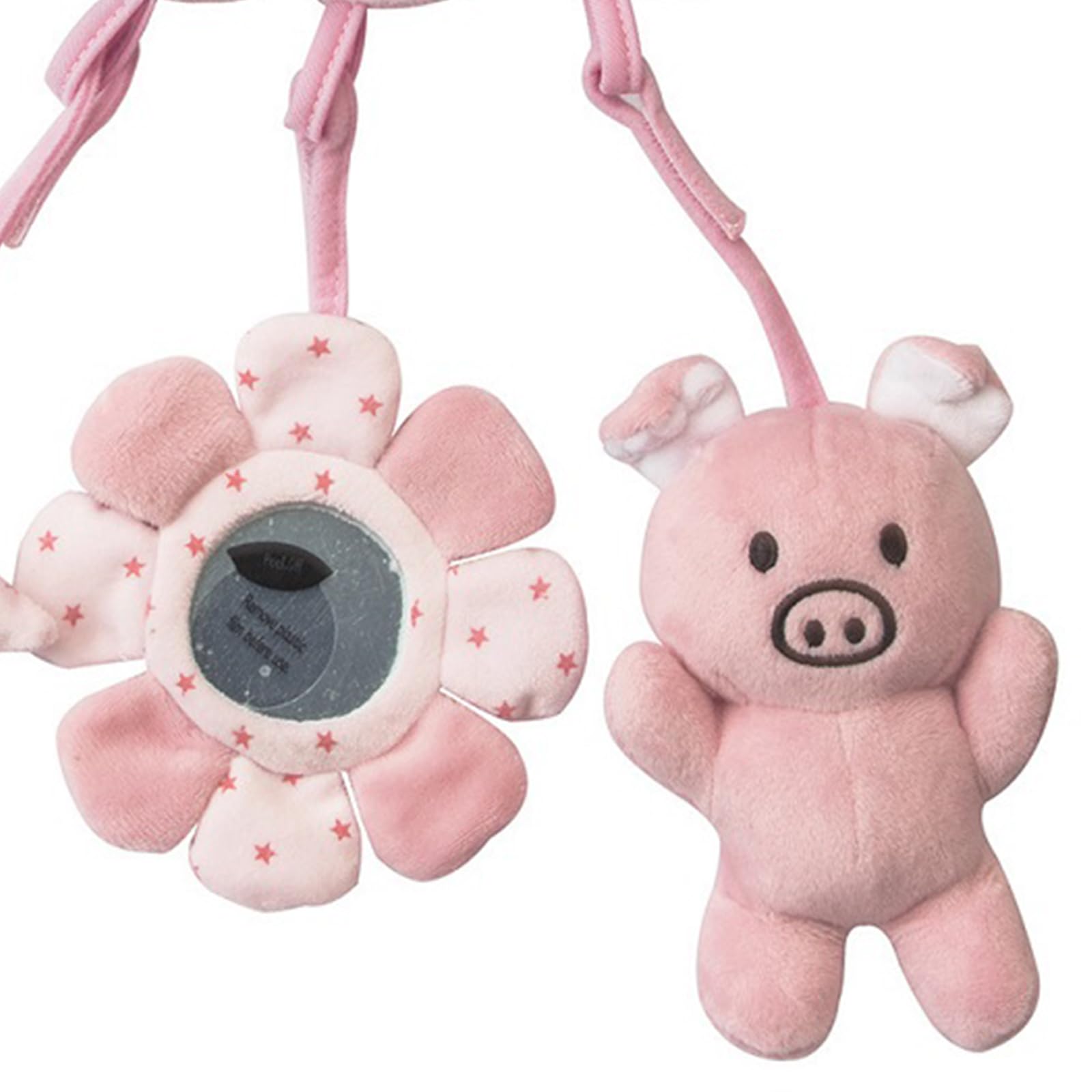 Jouet en forme de spirale en peluche pour siège de voiture