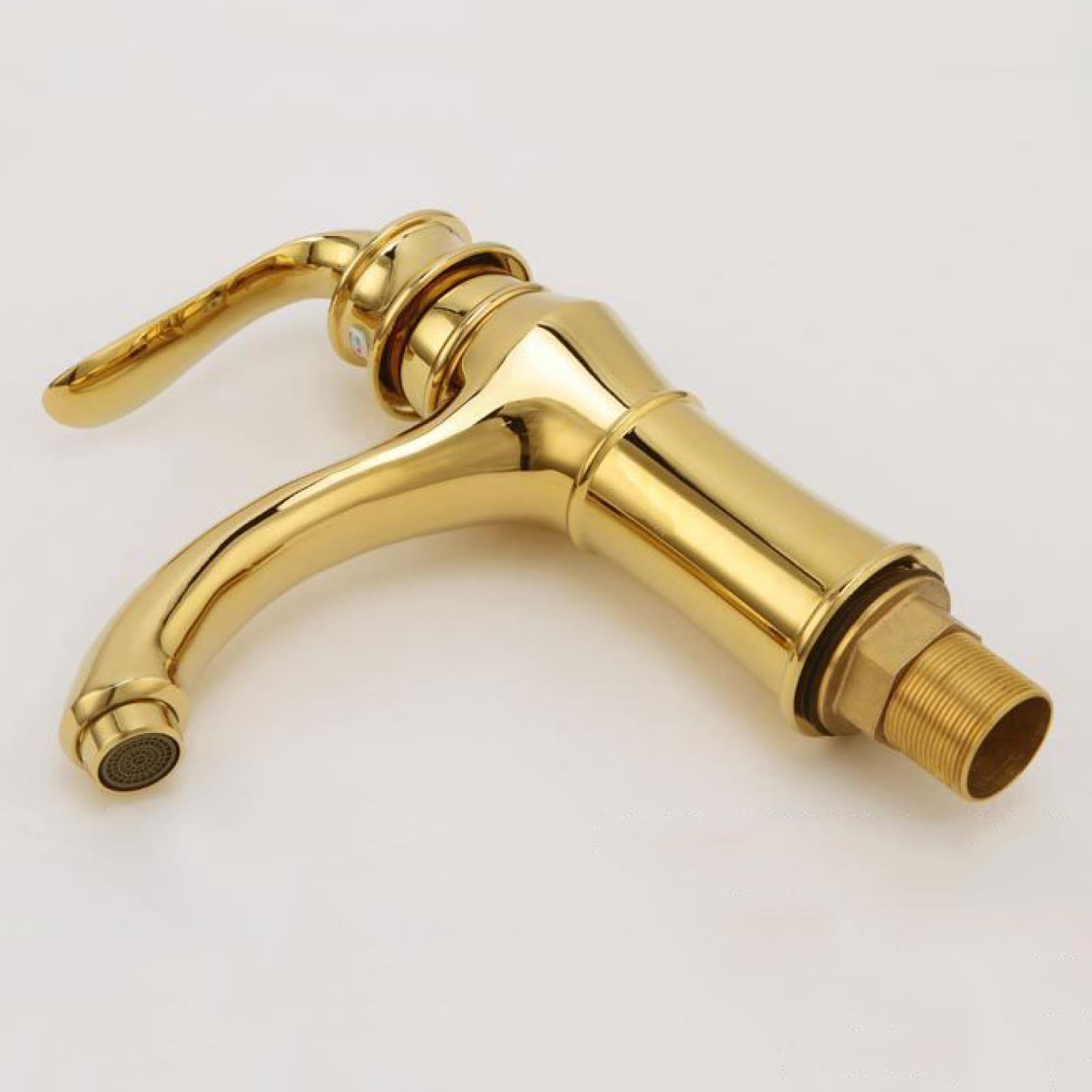 Rubinetto miscelatore per lavabo, rubinetto monocomando per bagno, miscelatore per lavello acqua calda e fredda, finitura cromata, facile installazione, design retrò, qualità durevole