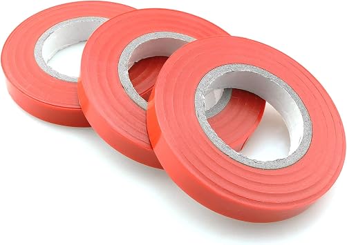 Garden Tie Tape 3Rolls x 66 Feet x 0.43" Wide Plant Ribbon Garden Vinyl Stake for Garden Tools Tying Machine Vegetable Fruit Tree Tapenter, Red
