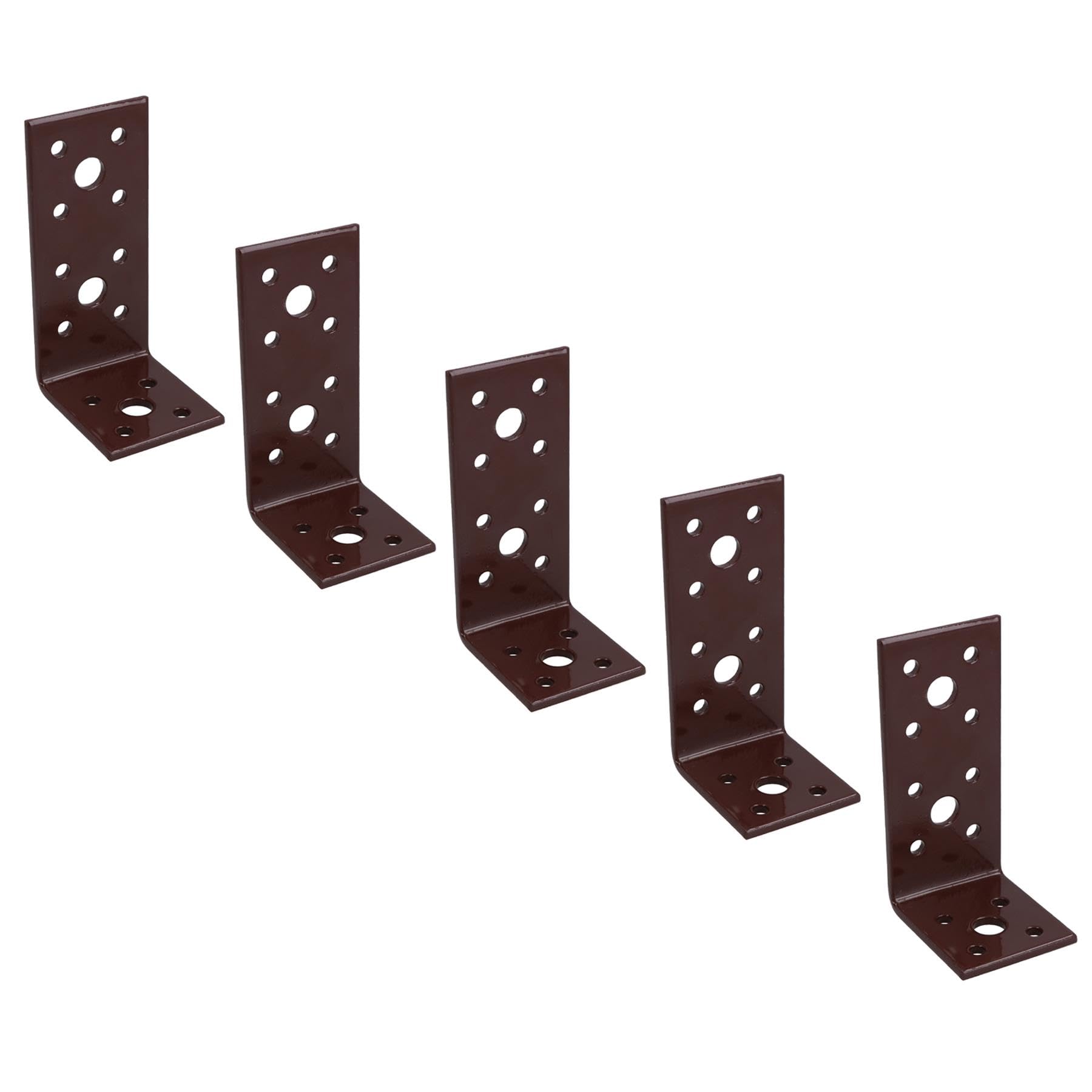 Angle Corner Bracket L-Shape Brace Fastener Plate 90mm x 45mm x 40mm 5PK