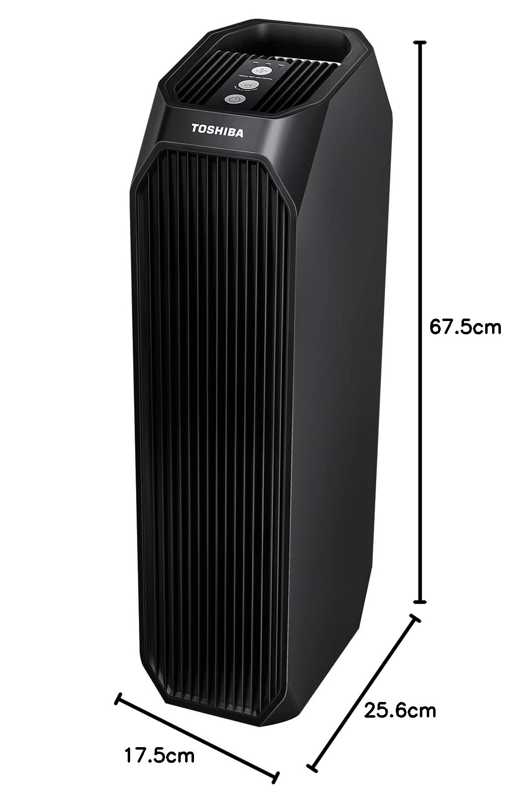 Toshiba 3677553031 Purificateur d'air, Noir