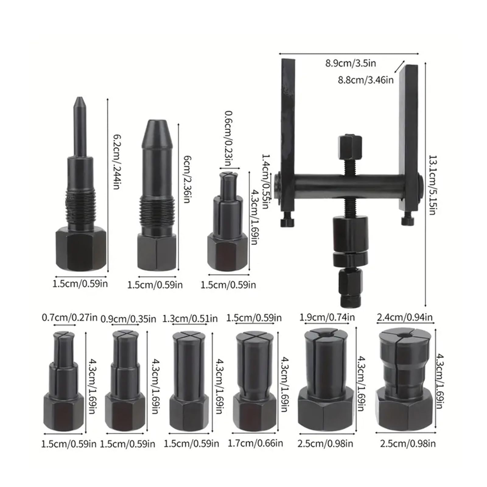 Extractor de cojinetes utilidad, herramienta extracción, kit extractor internos, juego