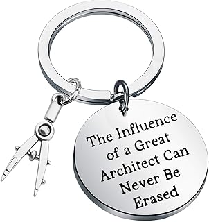 Architecture Keychain Architect Gift Architectural Engineer Appreciation Keychain for Architect Engineers