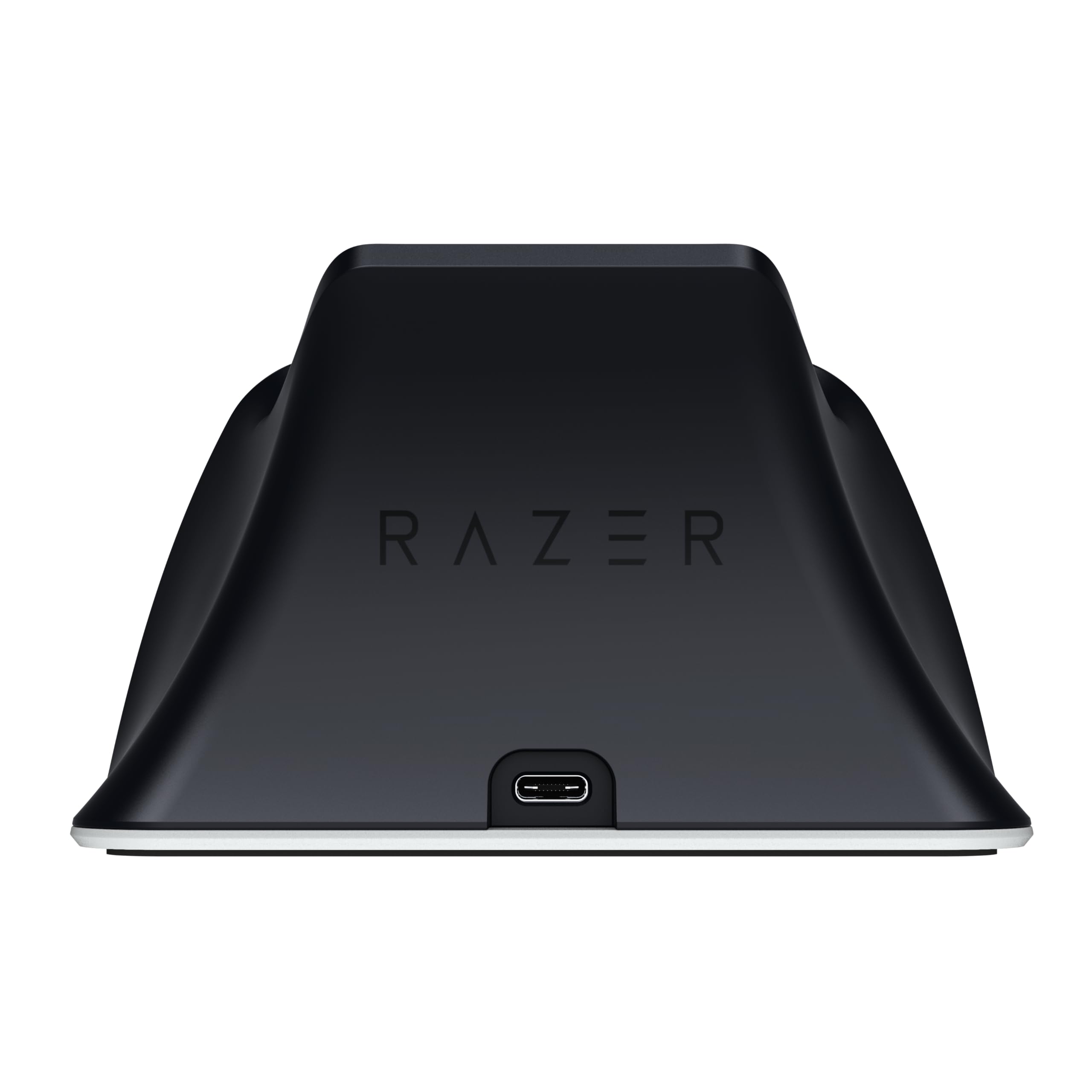 Razer Schnellladestation - Schnellladestation für PS5 Wireless-Controller (Schnellladung , Gebogenes Schalen-Design Einhändige Bedienung, Aufladen per USB) Weiß