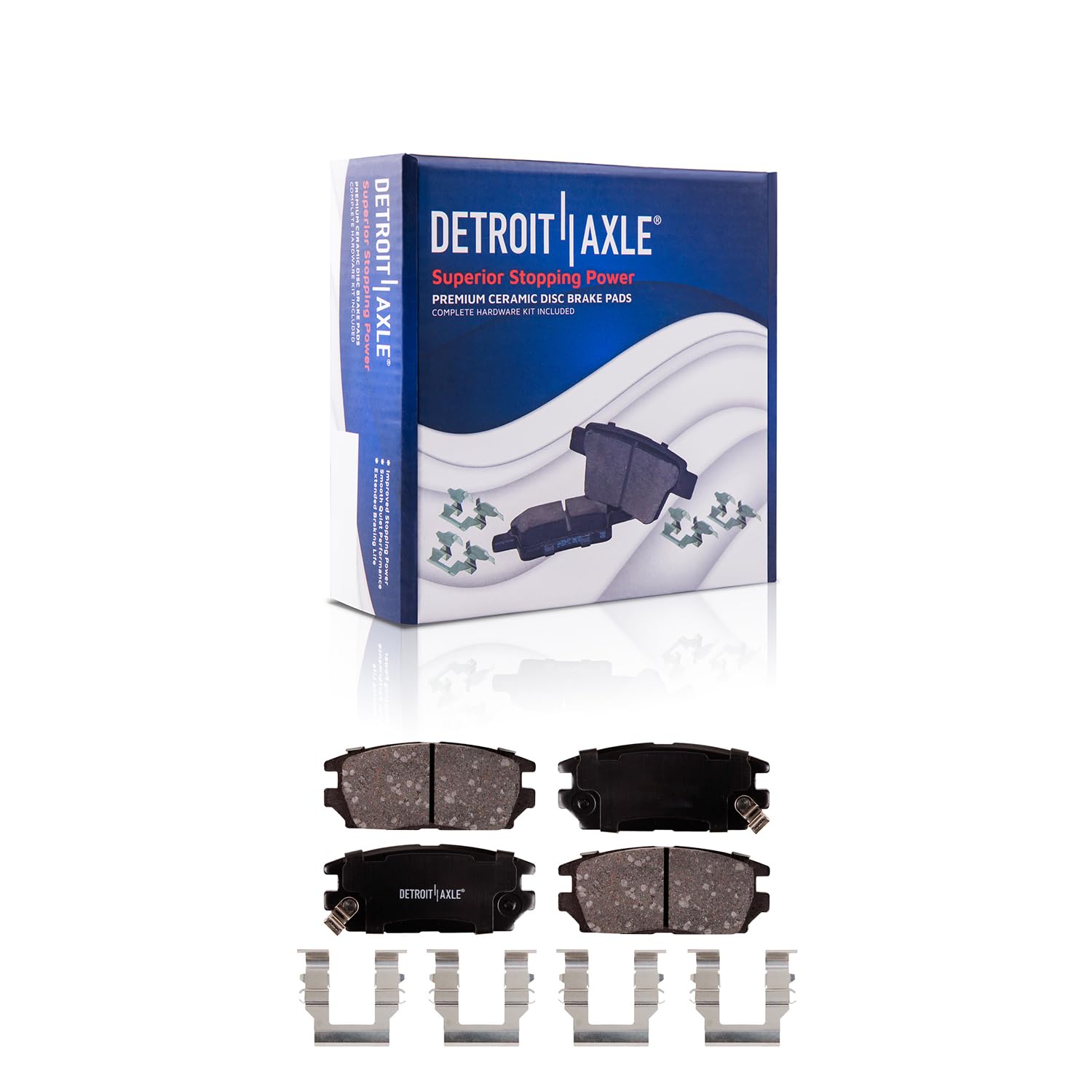 Detroit Axle - Rear Brake Pads for Eagle Talon Dodge Stealth
