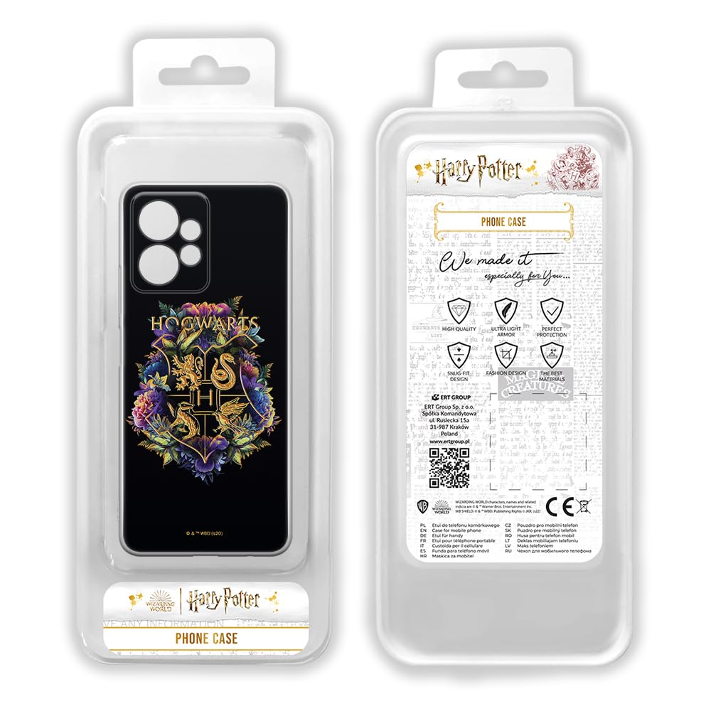 ERT GROUP custodia per cellulare per Xiaomi REDMI NOTE 12 4G originale e con licenza ufficiale Harry Potter, modello 008 adattato in modo ottimale alla forma dello smartphone, custodia in TPU