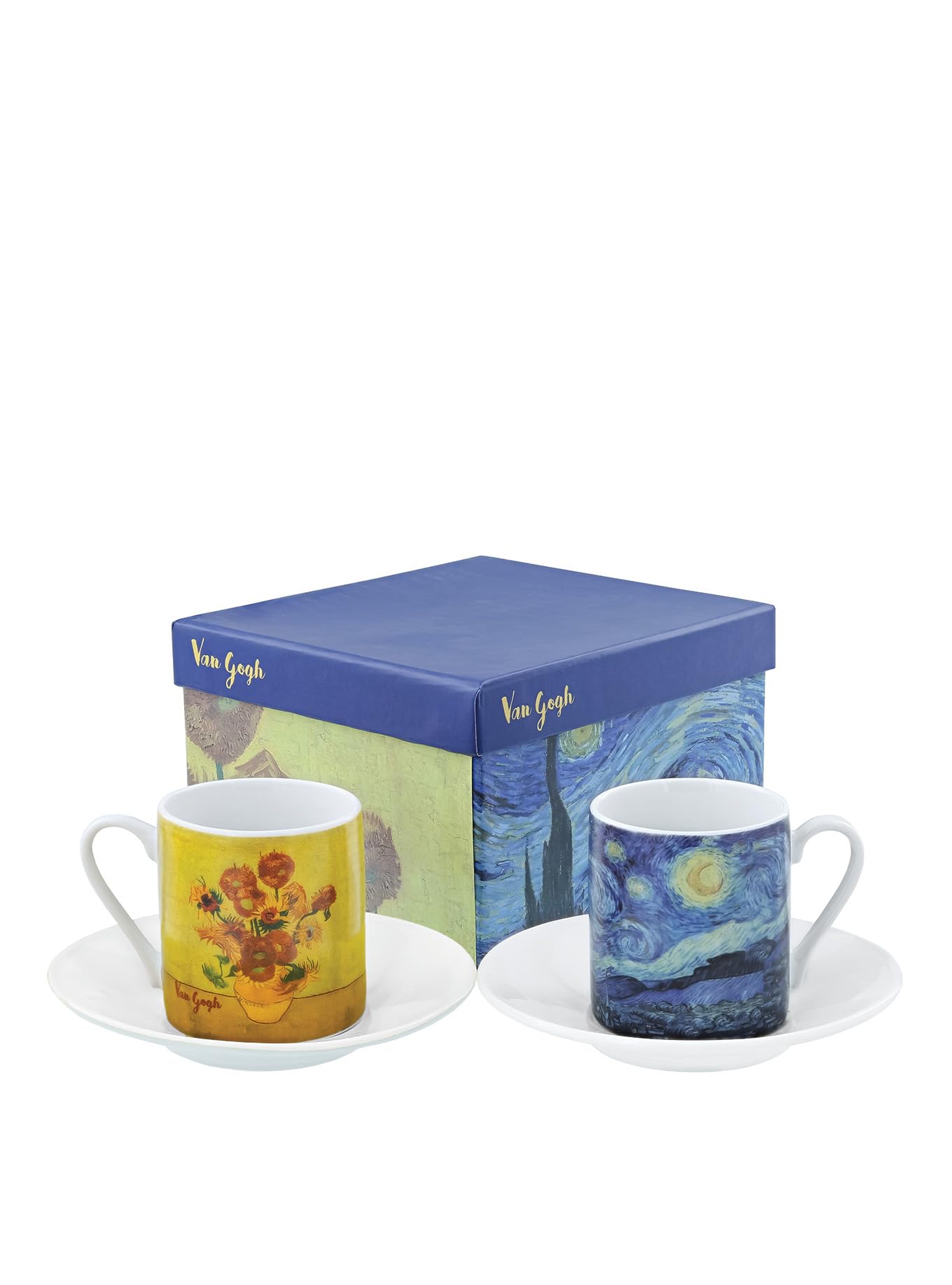 Arty Van Gogh Set Of 2 Cups