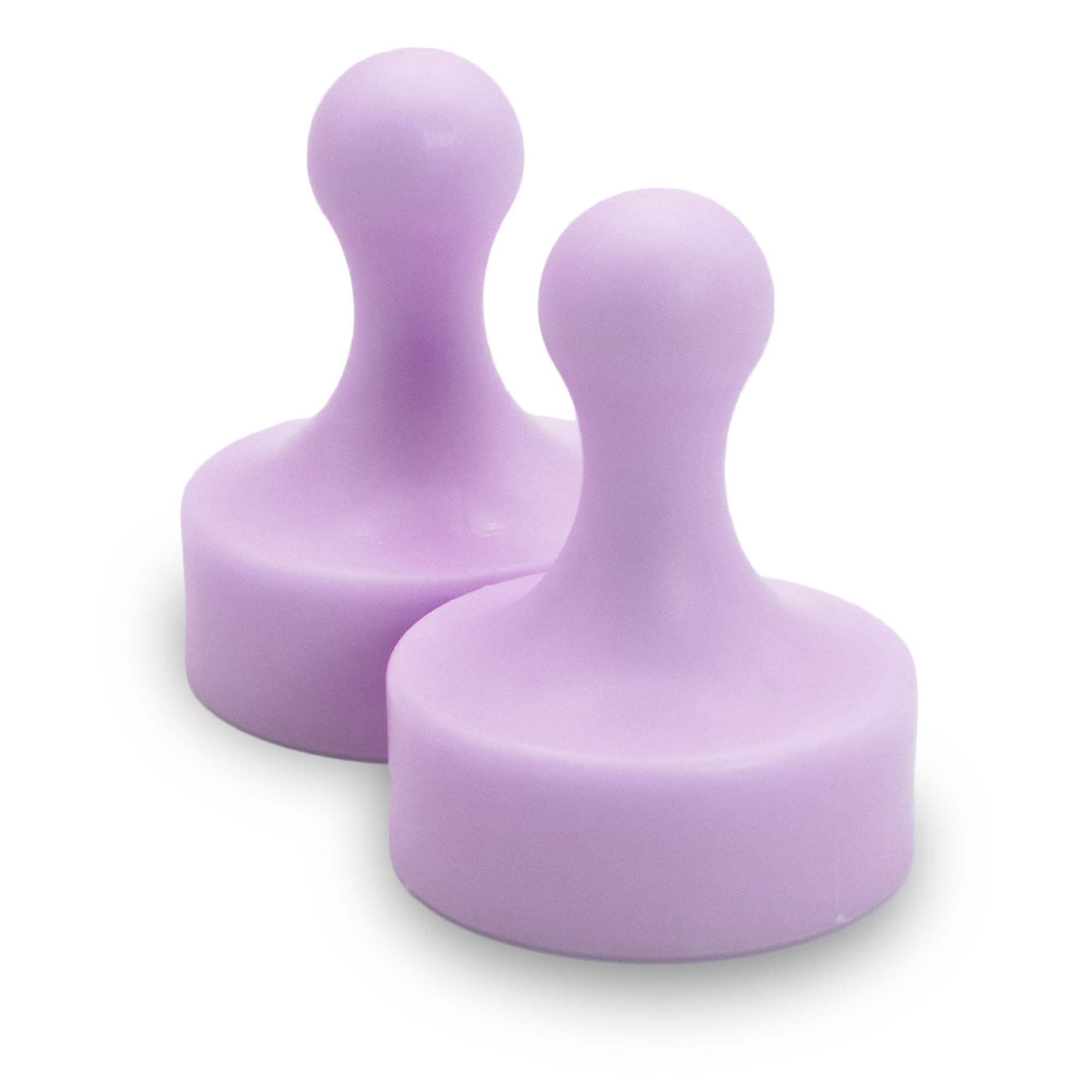 GLASSBOARD STUDIO Powerful Neodymium Magnets, Pawn-Shaped - Strong Fridge/Refrigerator and Whiteboard Magnet, Ideal for Office, Kitchen, Crafts - Rare Earth, Heavy Duty (2, Meadow Lilac) — image 1