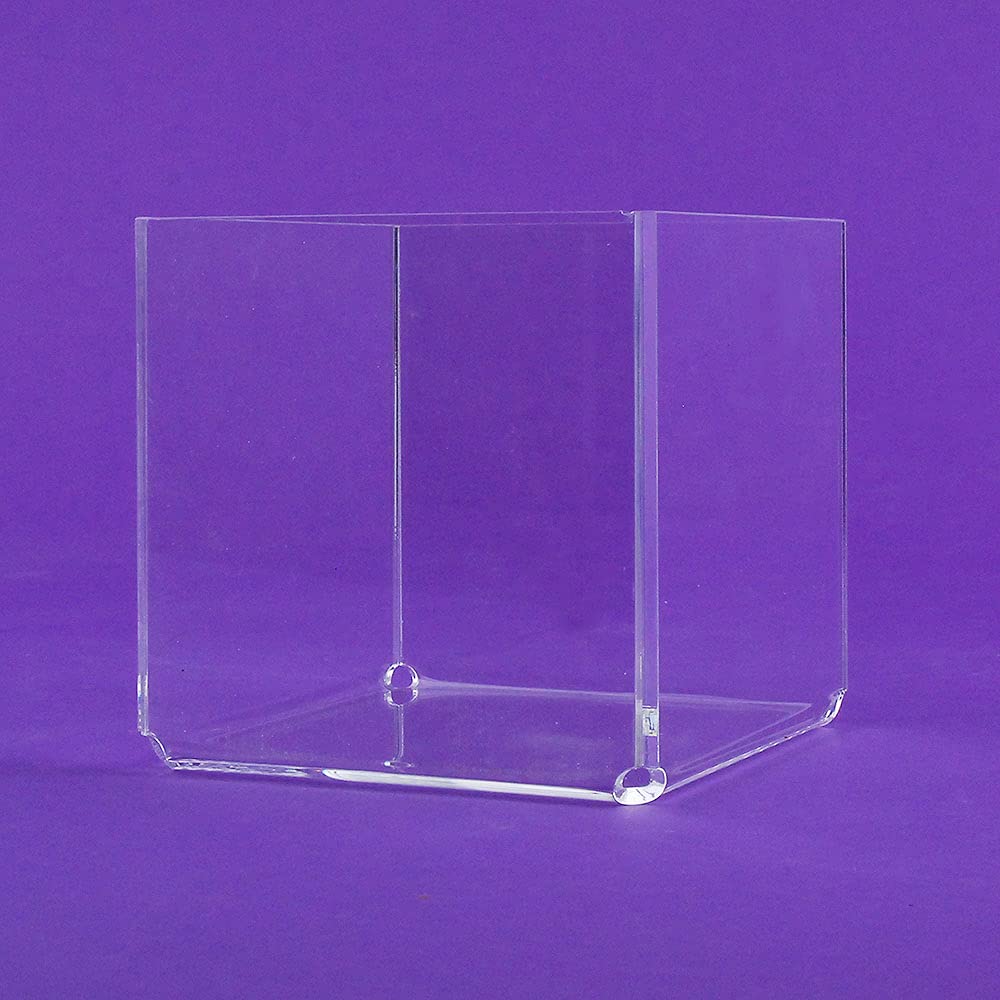 Cubilete metacrilato BUDY 2 10x10x10 cm.