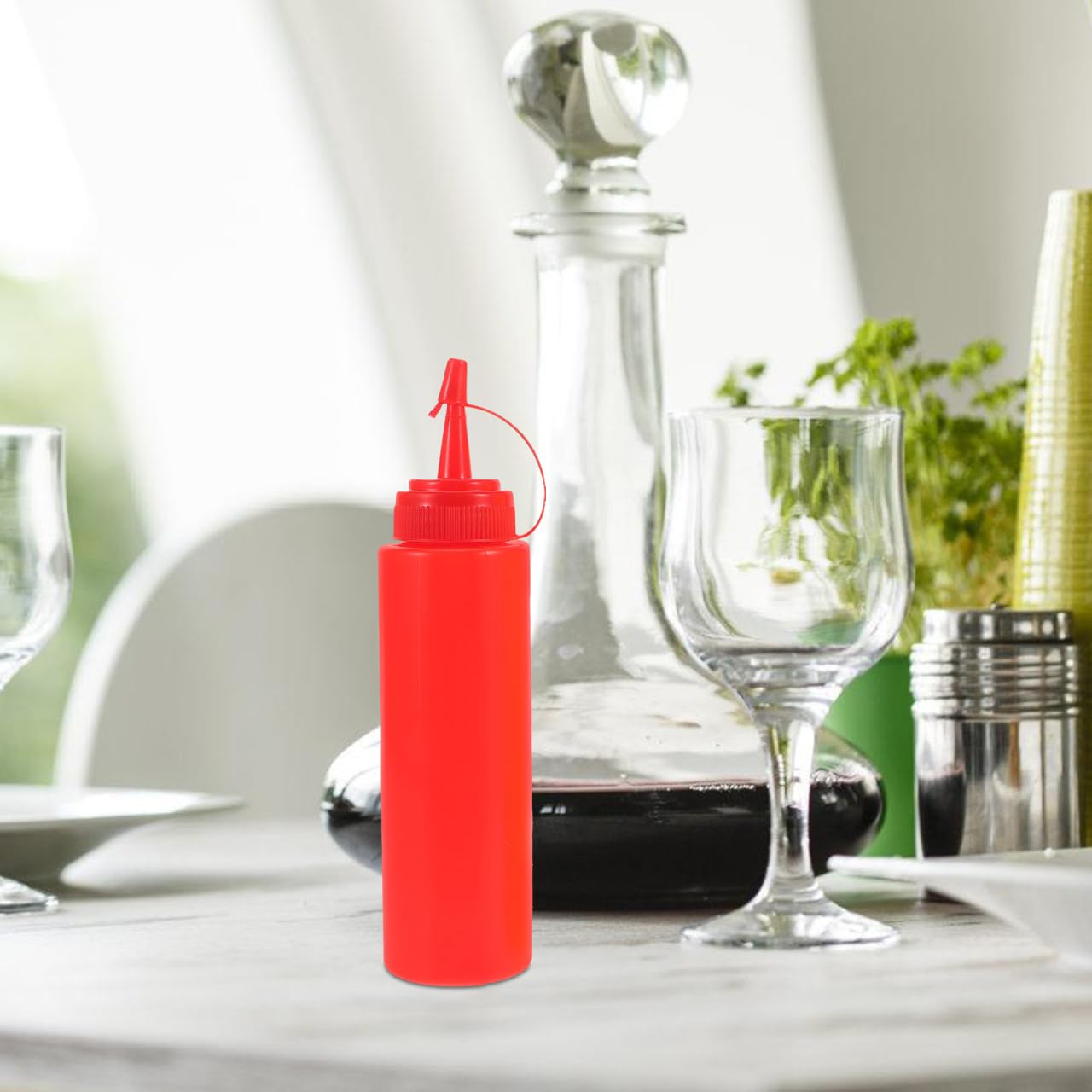 VICASKY Funny Prank Condiment Bottles Set 2pcs Fake Ketchup Mustard Bottles Novelty Halloween Party Toy, Multicolor, 19.50X4.80X4.80CM - Image 3