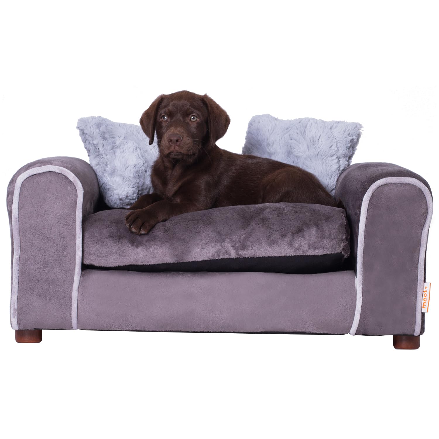 Moots Furry Pet Sofa Lounge Small Charcoal