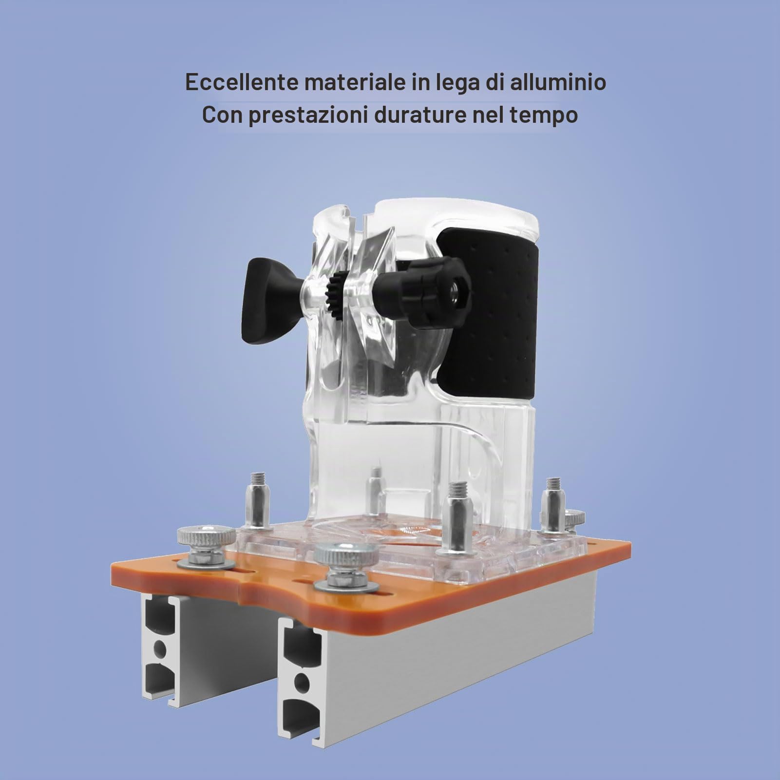 Pyhodi Base per Fresatrice per Legno 2 in 1 con Staffa Compatta per Scanalatura, Base Scanalata, Guida per Fresatrice in Lega di Alluminio per Smussatura, Scanalatura, Taglio Curvo,