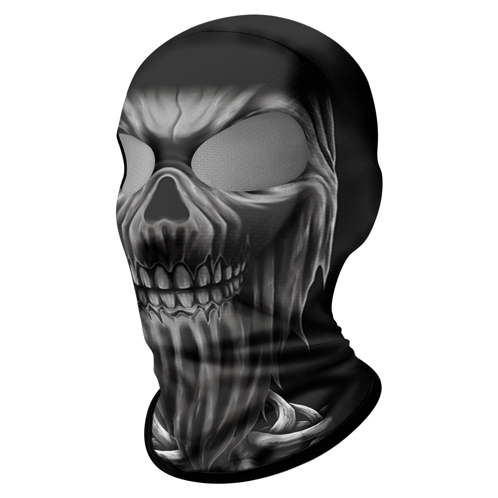 ShopINess Passamontagna a Due Fori 3D Teschio Unisex Adulto per Moto Sport Feste Halloween e Carnevale Teschio