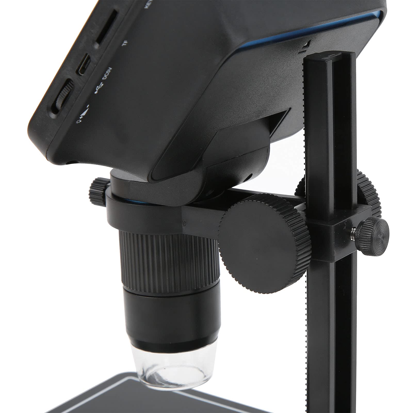 Cocoarm Mikroskop Cyfrowy 1080P, Mikroskop Inspekcyjny ze Stopu Aluminium ABS z 5-calowym Ekranem HD, 8 Regulowanych Diod LED, Zoom 1000x, Złącze USB do Naprawy Płytek PCB Badania Dydaktyczne