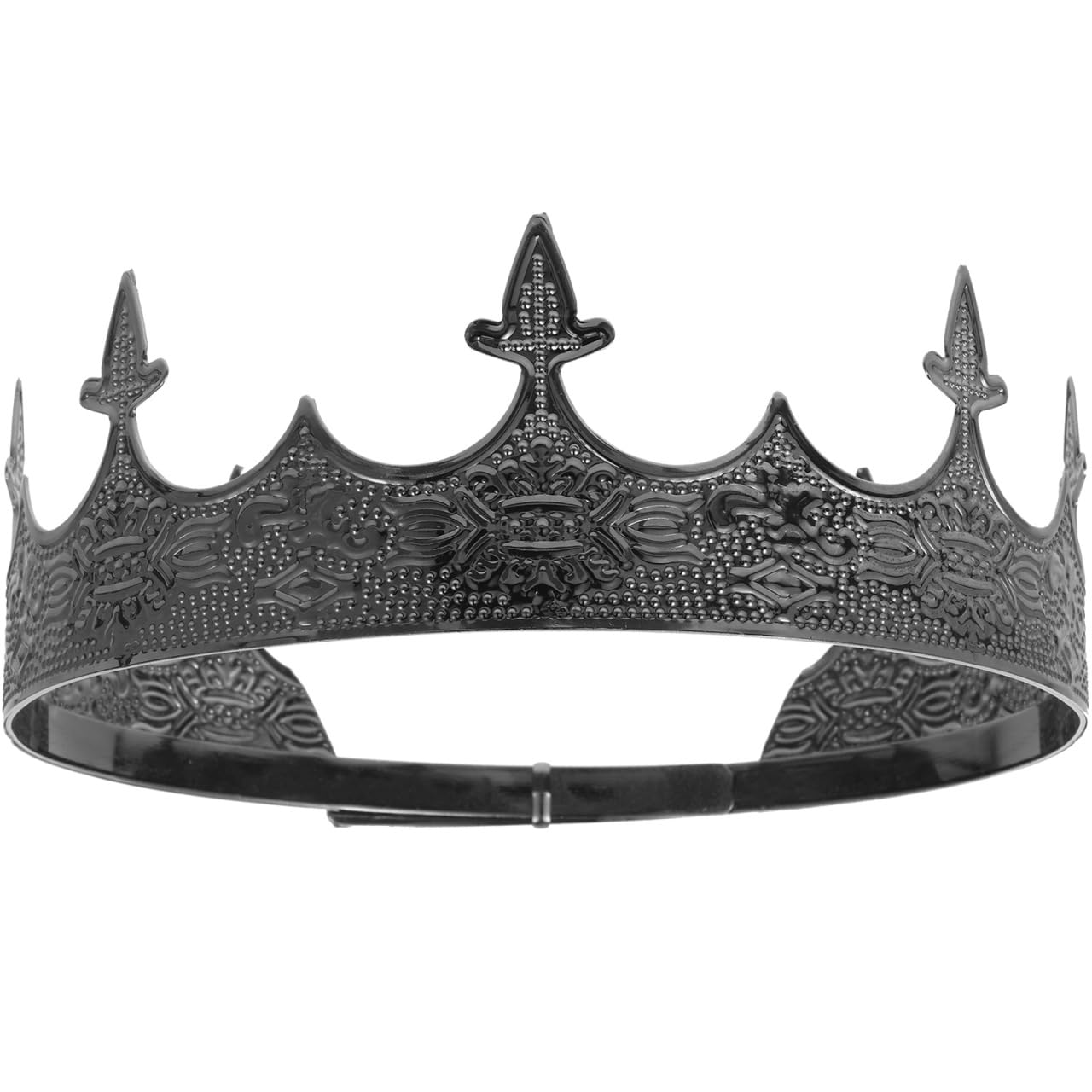 Metal Crown, Metal Crown for Men Retro Adjustable Headband for Men Vintage Decorative Prop for Theatre Performance and Costume Use Halloween Party Headdress Prop