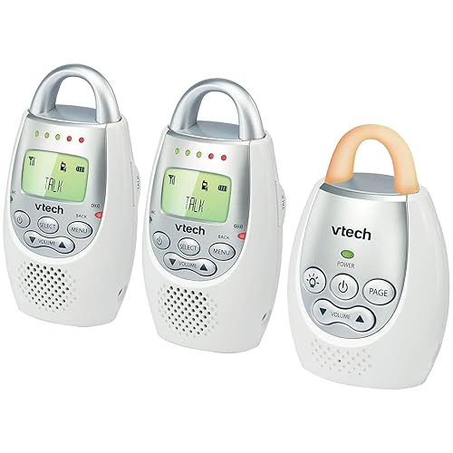Miniatura 3 de Monitor para bebés de audio digital VTech Communications Safe and Sound Monitor con dos unidades para padres Blanco
