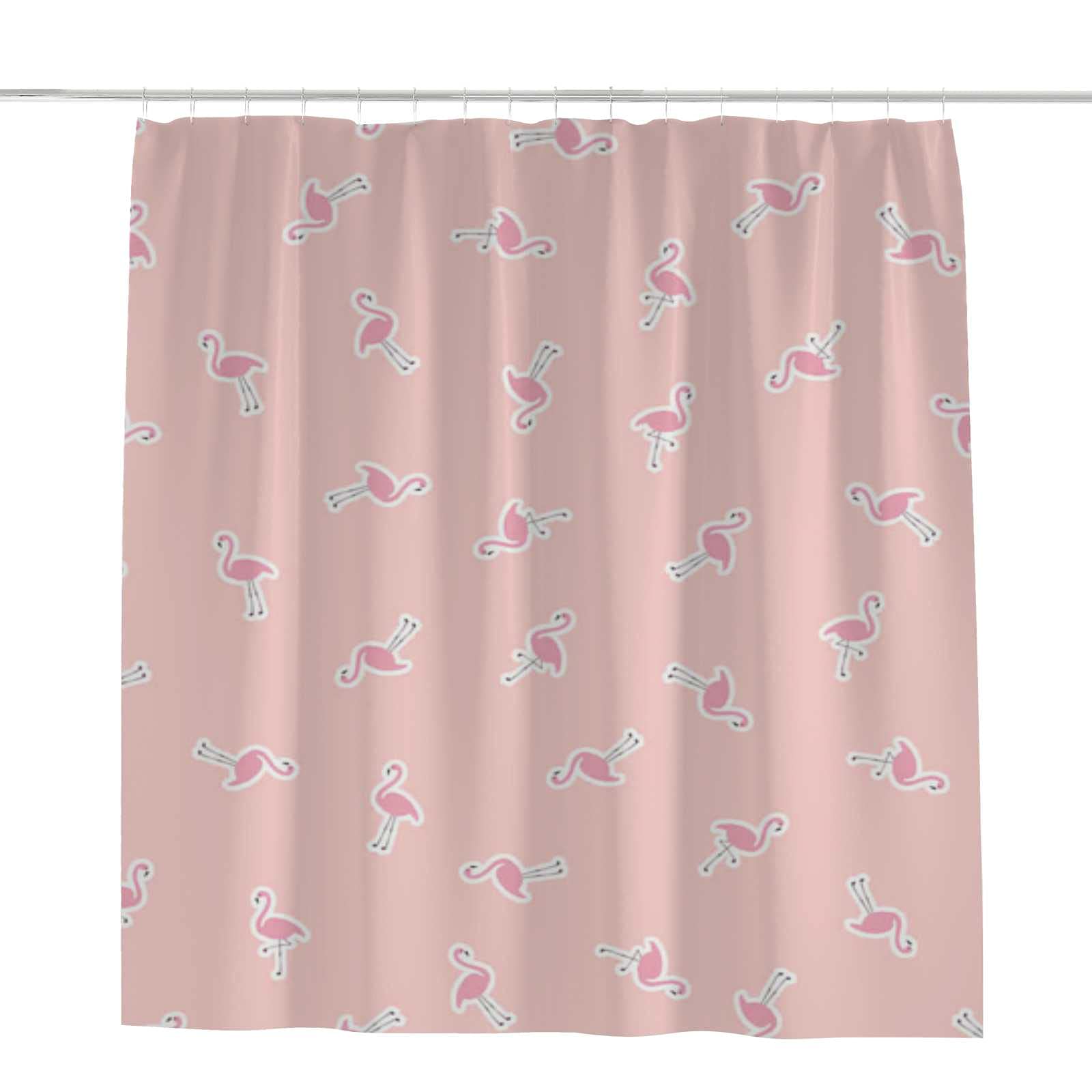 Rideau de douche flamant rose pour une ambiance relaxante et colorée