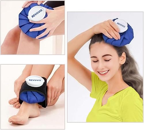 Miniatura 4 de Bolsas de hielo reutilizables para agua caliente para lesiones, terapia de frío y calor, para terapia de calor es de 11 pulgadas