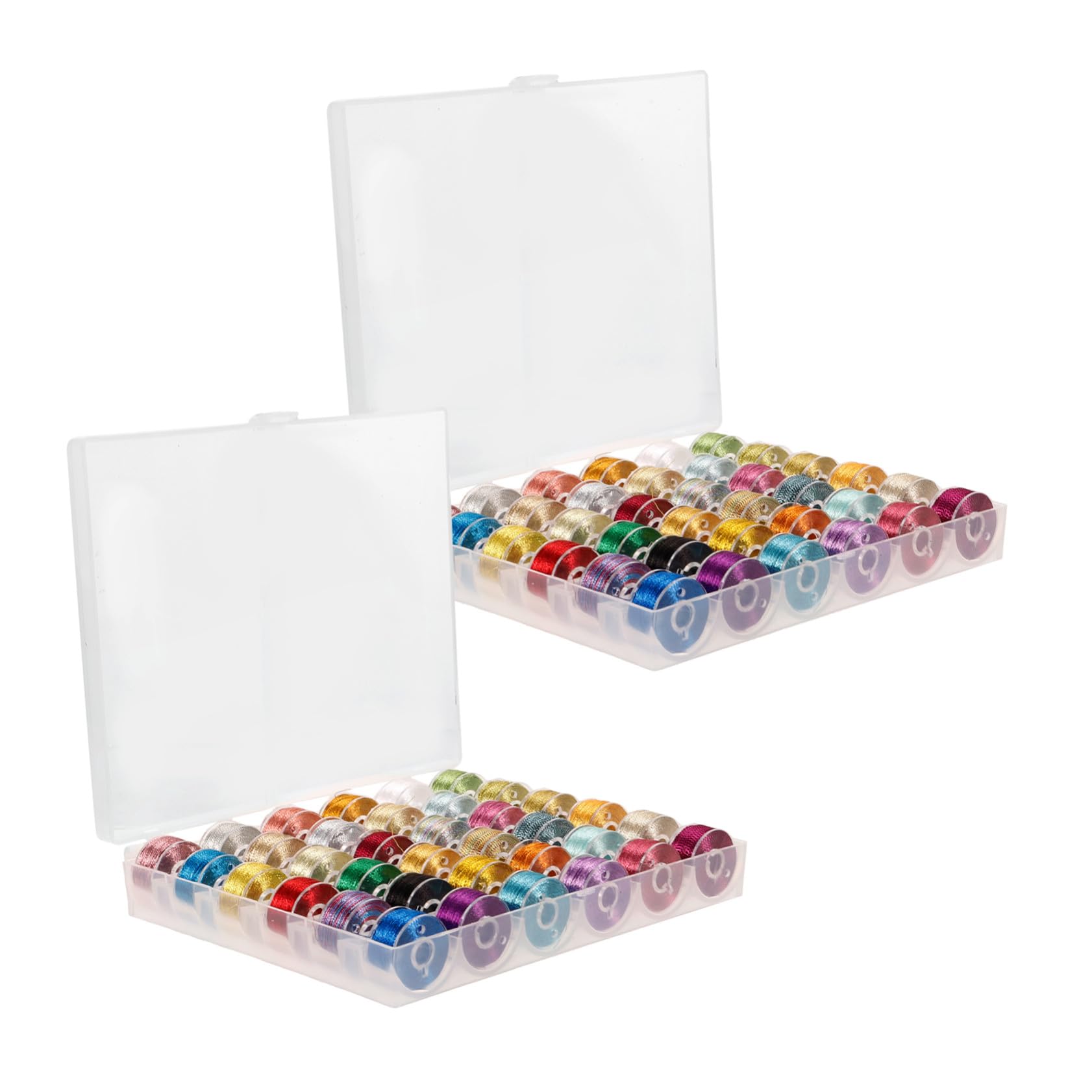 Fils à broder métalliques colorés pour couture créative et DIY
