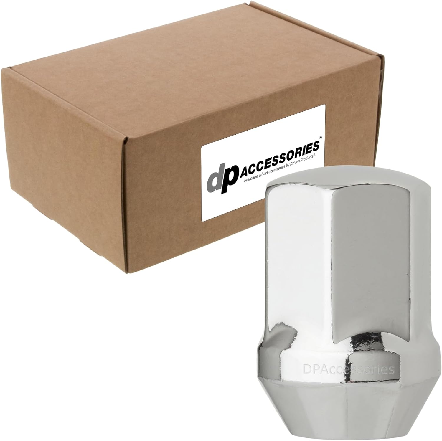 DPAccessories Chrome Lug Nuts | Compatible Replacement for Dodge-Jeep-RAM | 6509422AA | Factory/OEM Wheels Only | Set of 23 | LCB3D8HCOCH04023