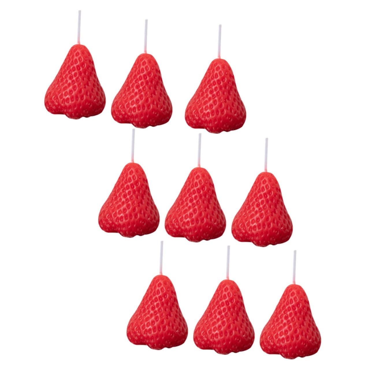 SHERCHPRY 9 Stück Teiliges Erdbeer Duftkerzen für Aromatherapie für Hochzeiten Weihnachten Partys Verarbeitung Warmes als oder Wohnaccessoire