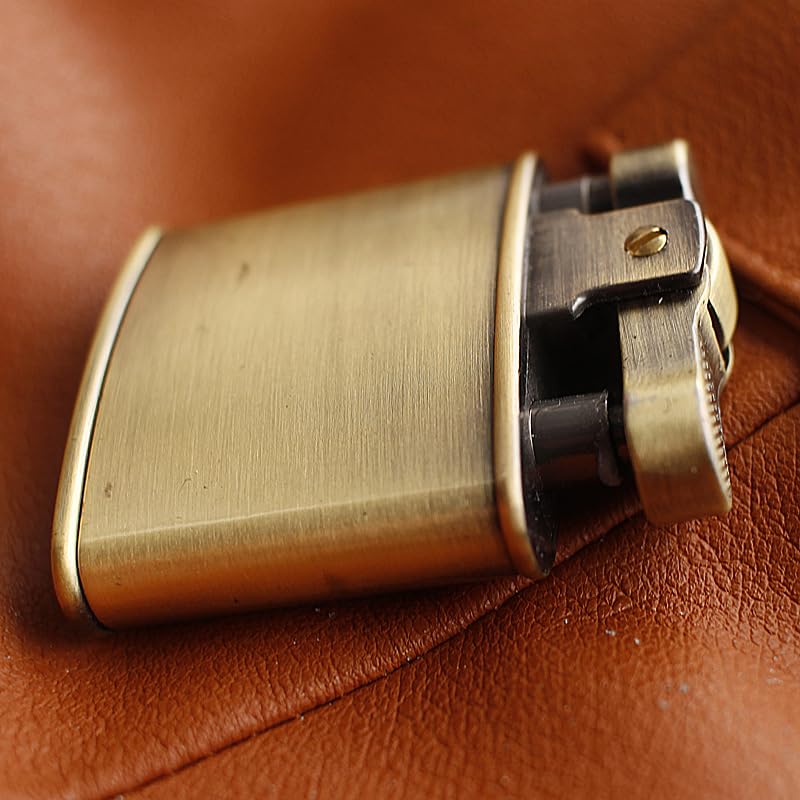 Encendedor vintage con llama ajustable y diseño plegable miniatura 5