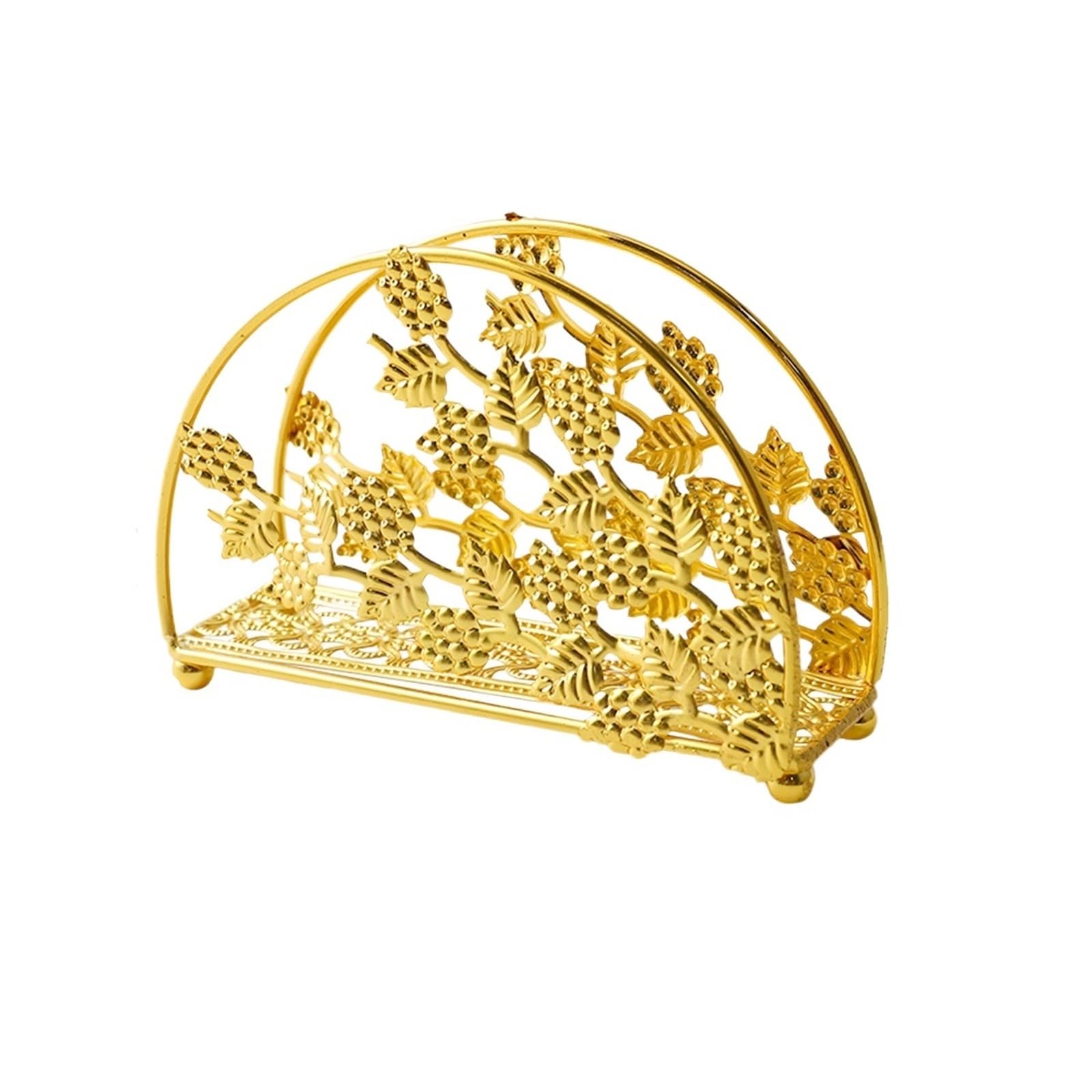 Napkin Holder Gold Napkin Holder:Tabletop Tissue Holder For Restaurants And Cafés—Creative Wrought Iron Dispenser(Gold-02)