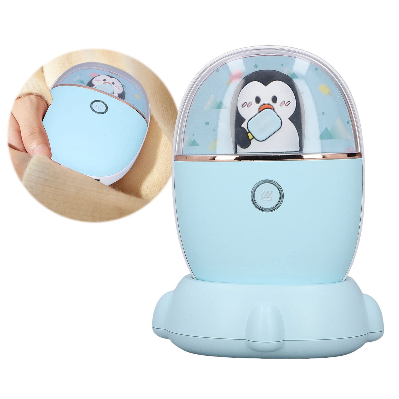 Scaldamani ricaricabile Piccolo scaldamani portatile bifacciale con ricarica USB per il viaggio a casa