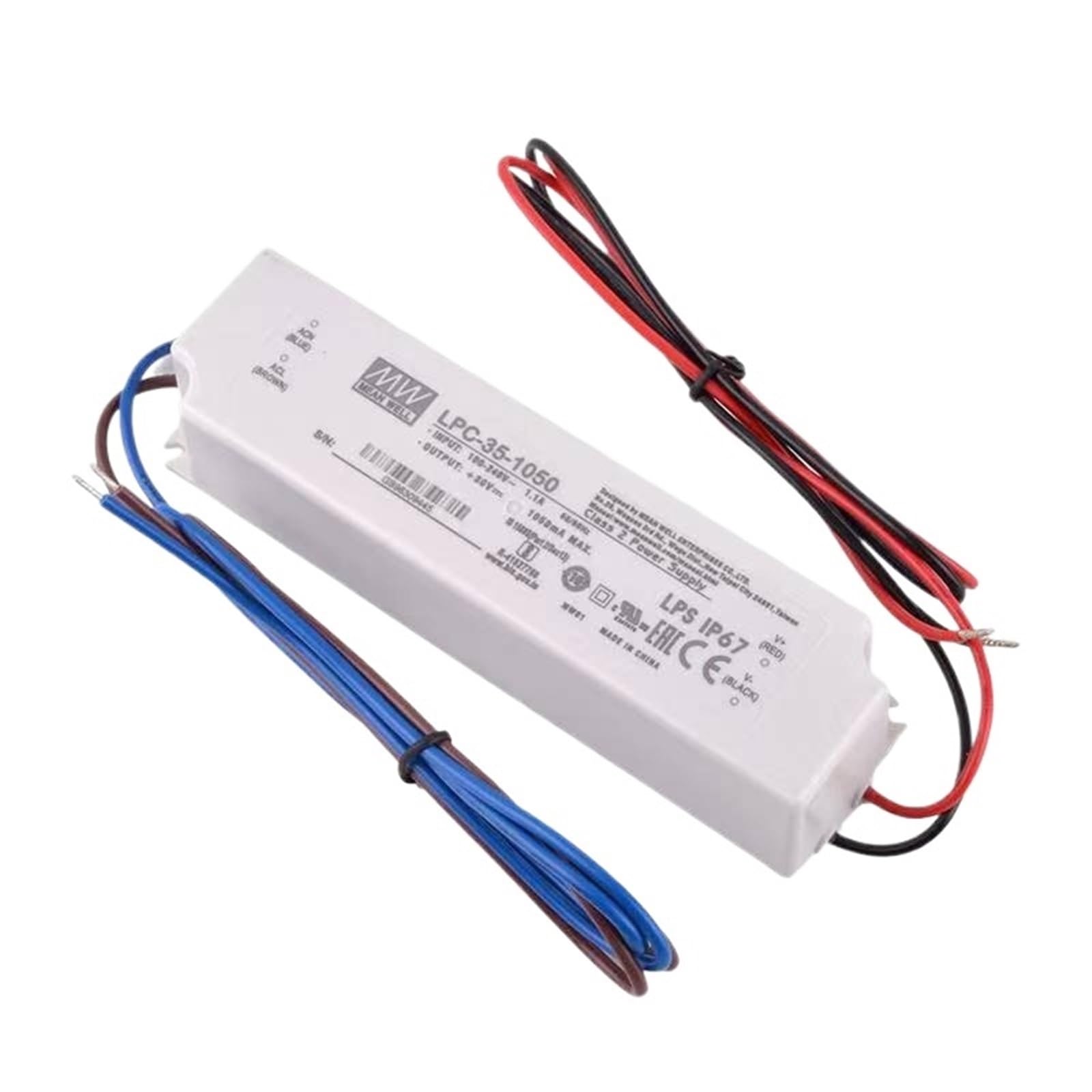 FCARUMIQP LPC-35-1050 1050mA Constant Current Single Output Switching Power Supply LED Driver IP67