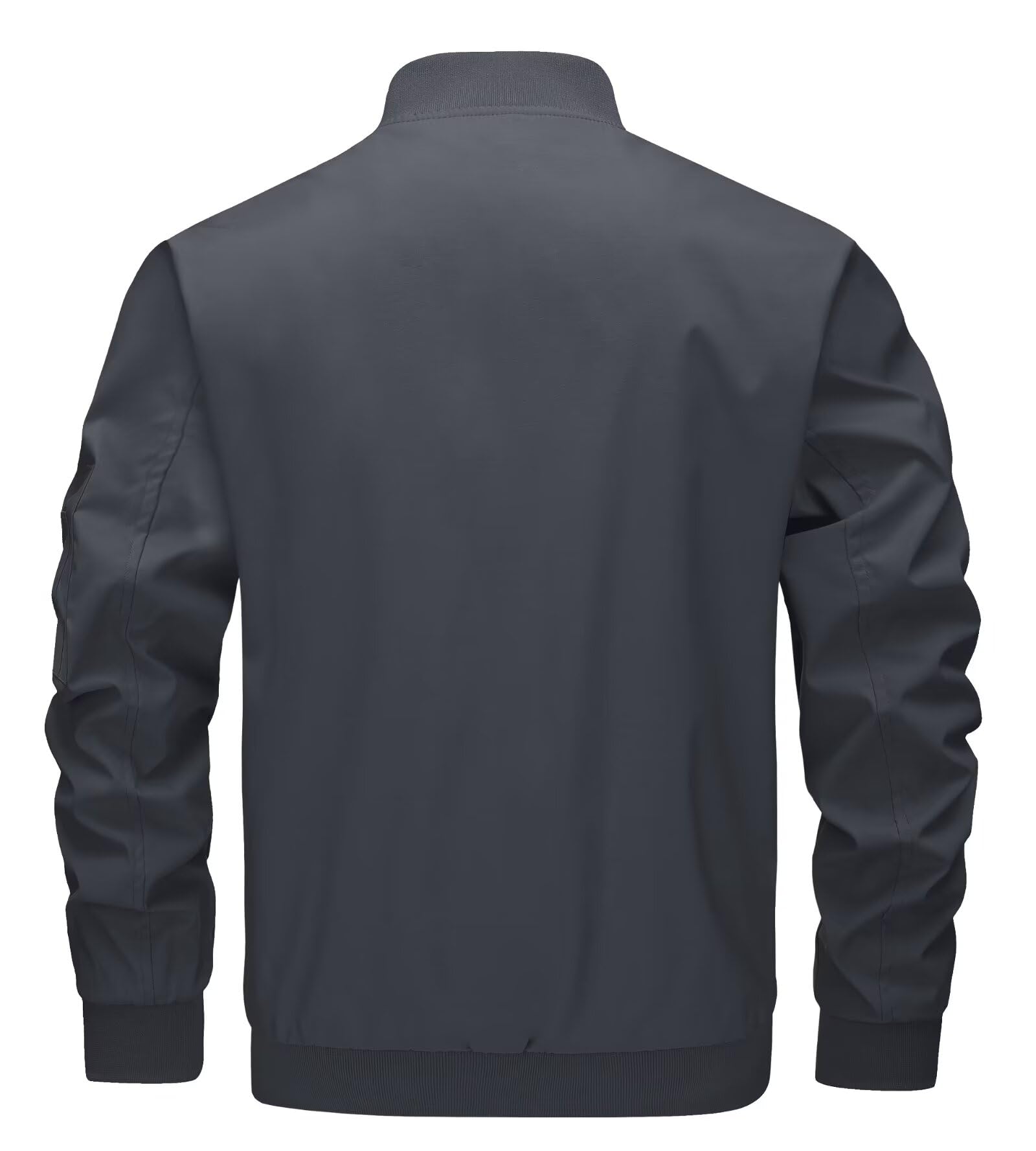 KEFITEVD - Giacca da baseball da uomo, stile casual, estiva, con tasche con cerniera