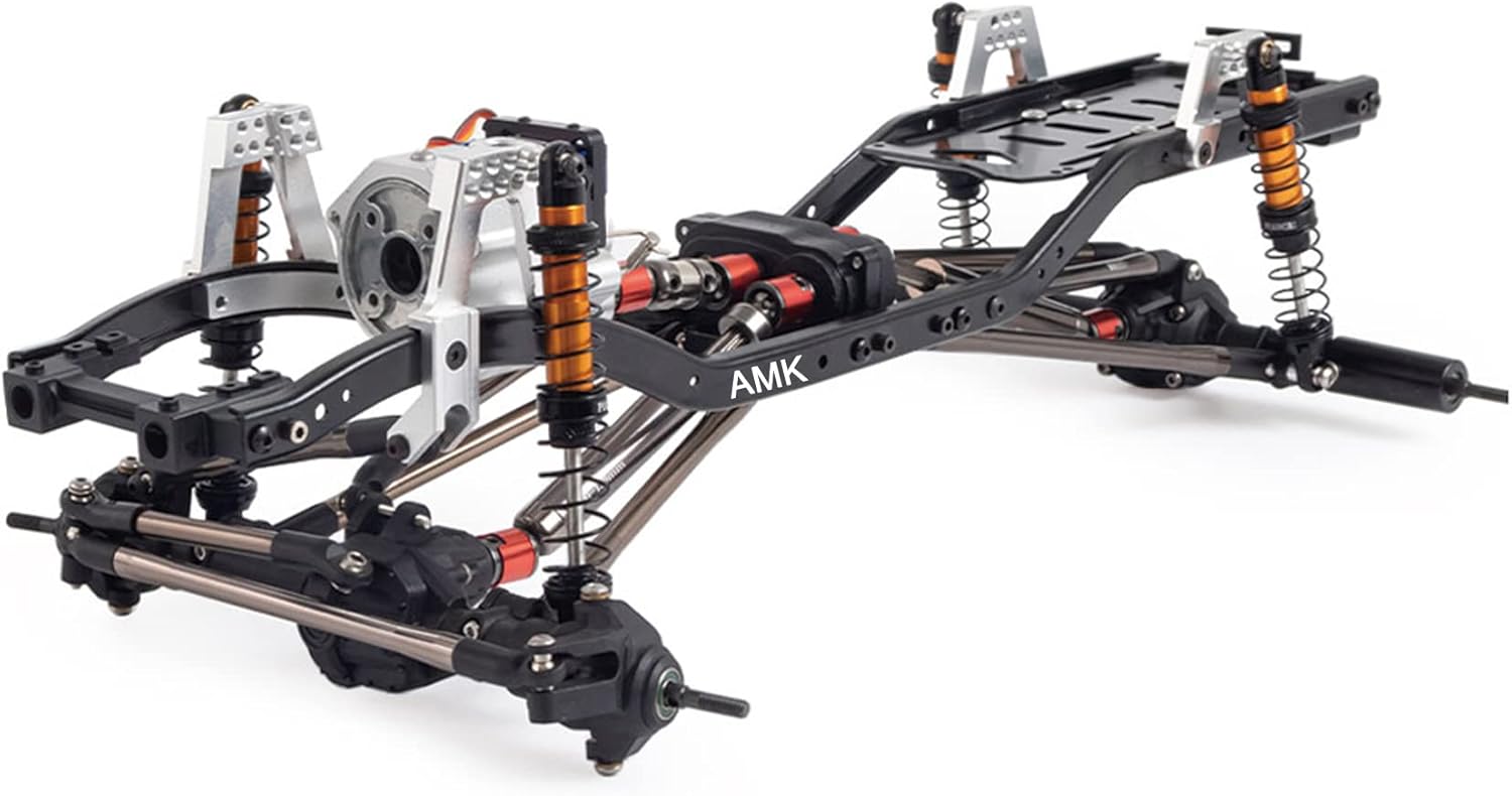 Chassis Frame Set Wheelbase 313mm with 2 Speed Transmission Reversed Front Axle for 1/10 RC Crawler Axial SCX10 II 90046 EX86100