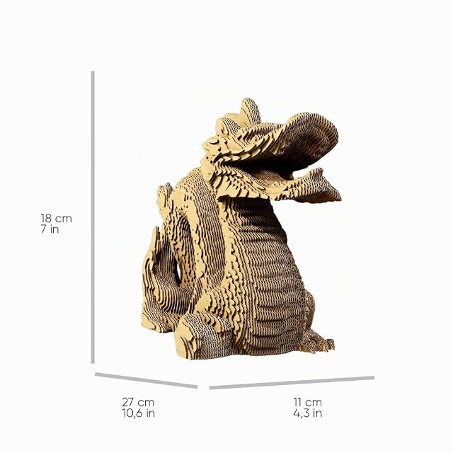 Foto 7 de 8 de CARTONIC Dragón Puzzle 3D de Cartón - Maqueta para Montar