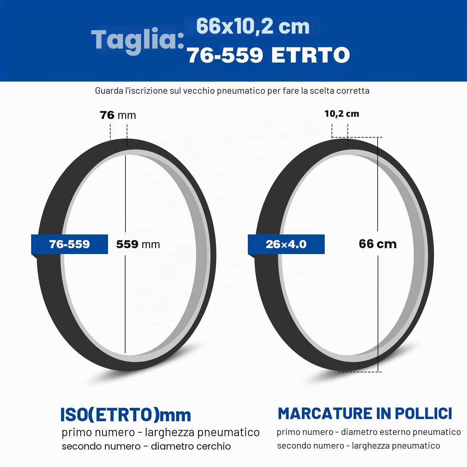 ZUKKA Pneumatici da bicicletta 20 26 pollici Fat Tire 20/26 x 4,0 pollici per e-bike, mountain bike, Heavy Duty ad alte prestazioni, resistente all'usura, per e-bike, mountain bike, mountain bike
