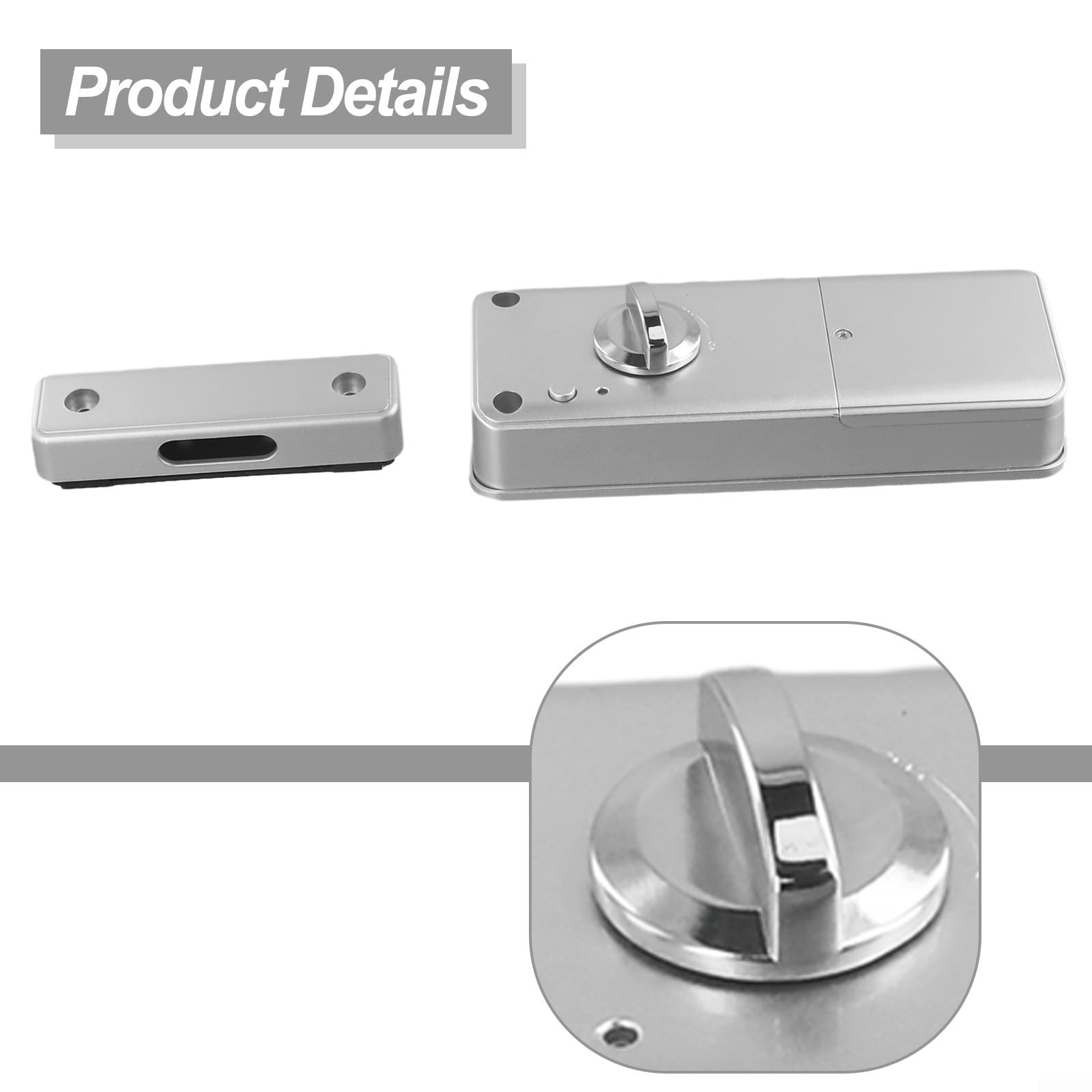 Cerradura de puerta invisible inteligente, cerrojo electrónico para aplicación, cerradura inteligente antirrobo para puerta de control de inteligencia para el hogar con llave de tarjeta (para