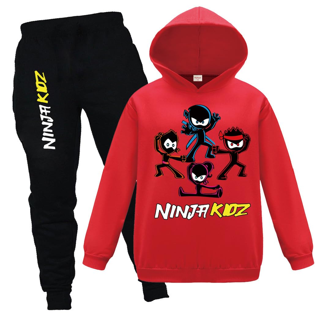 Gamer Kids Tracksuits Boys Girls Hoodies and Trousers 2pc Outfits Casual Jumper and Joggers Set