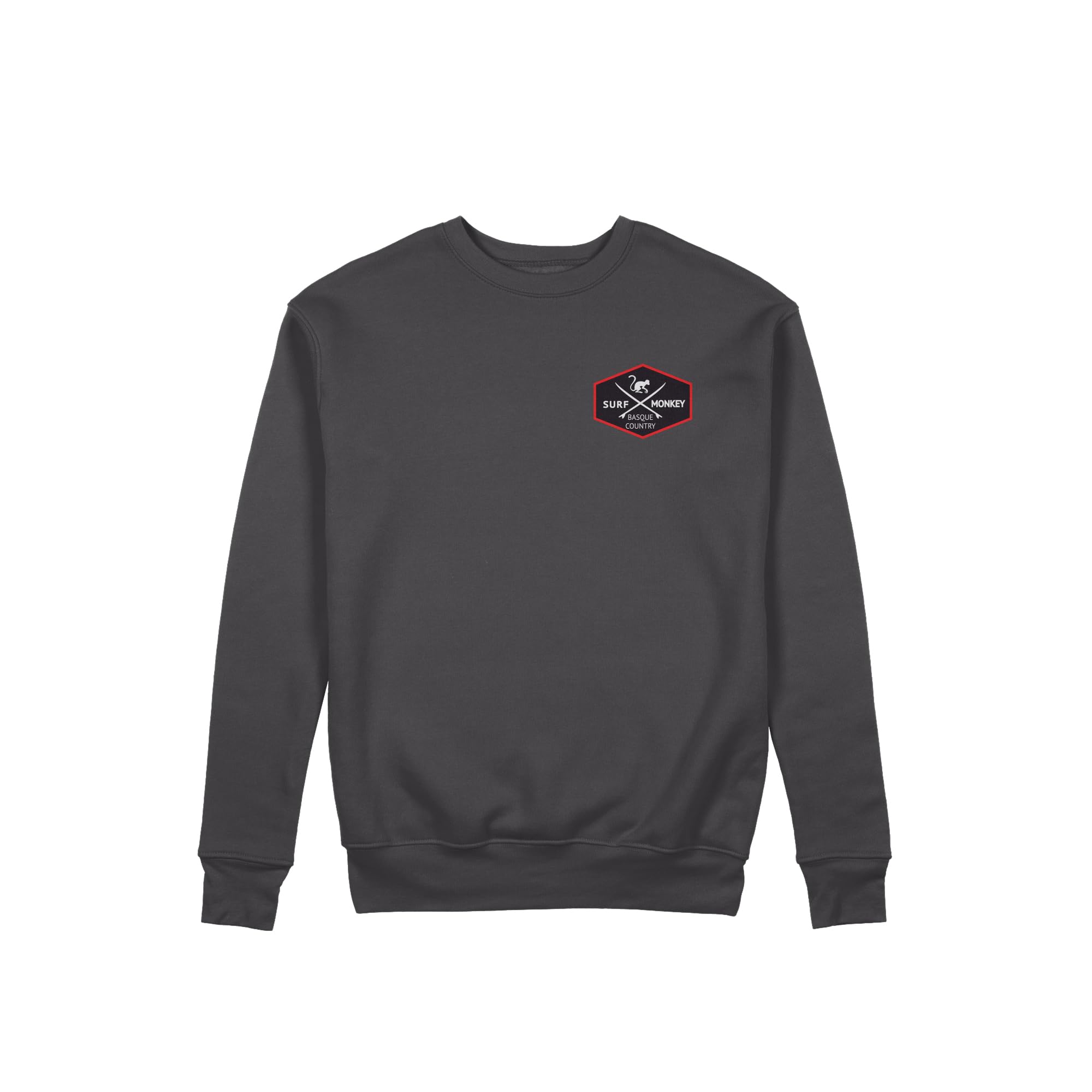 Surf Monkey Felpa con scollo rotondo patch