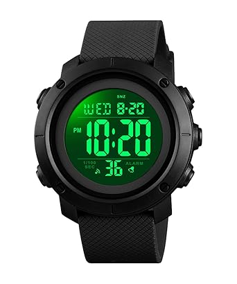 Boys Watch Digital Sports Waterproof Military Back Light Teenager Watch (Age for 11-15) 1426