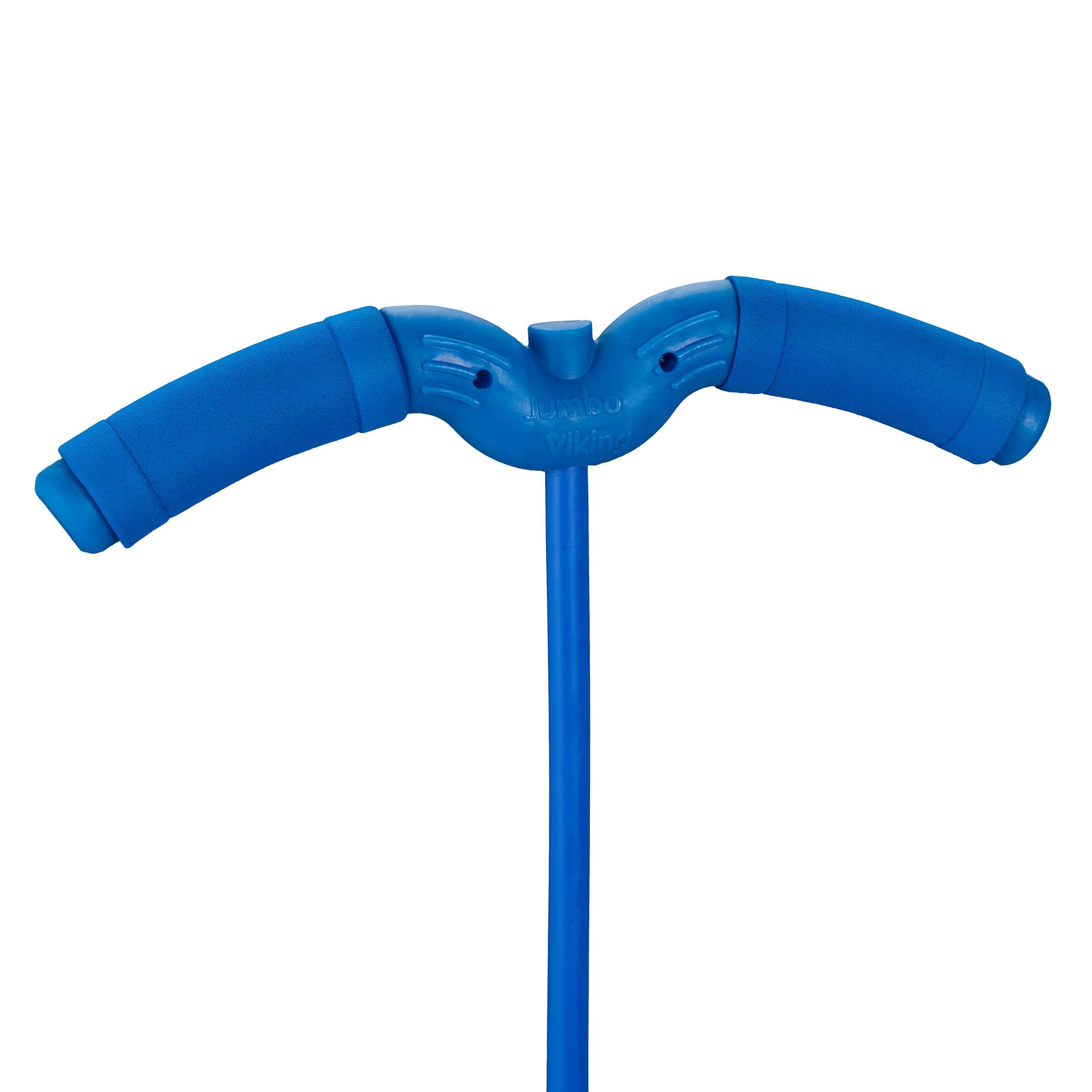 Relaxdays Salterello per Bambini, Pogo Stick con Palla Salta-Salta e Manici, 100 kg, 74x39x29 cm, Gioco da Esterno, Blu