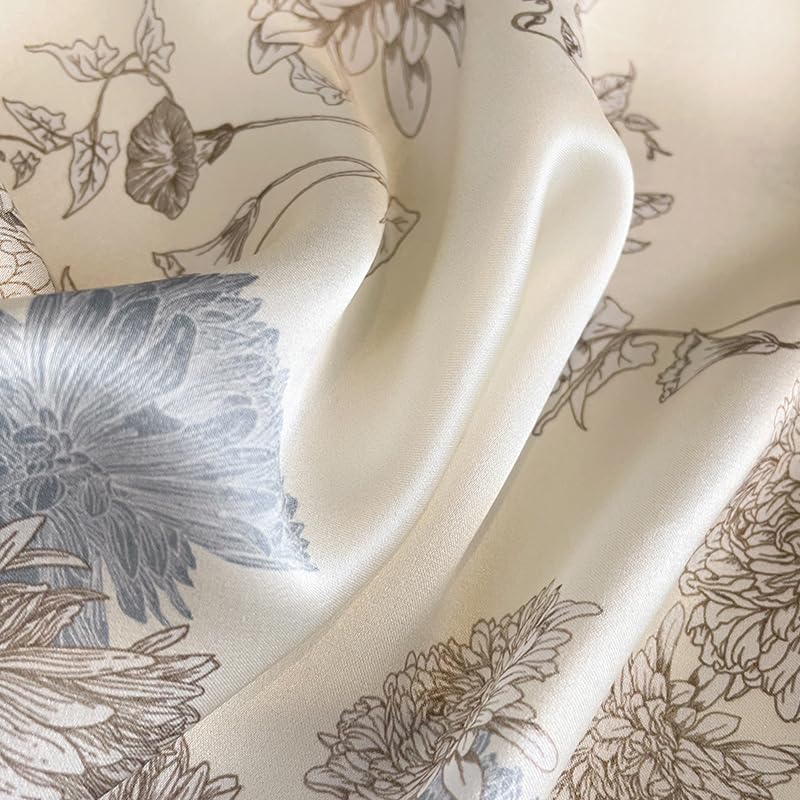 Mulberry Silk Scarfs Neck Scarf 21" Small Square Scarfs hair scarf bandana Neckerchief Headscarf for Women3