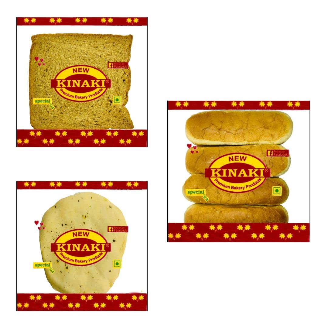 Kinaki Brown Sandwich Bread, White Kulcha & Hot Dog Buns - Freshly Baked.Direct From Factory to Your Home.